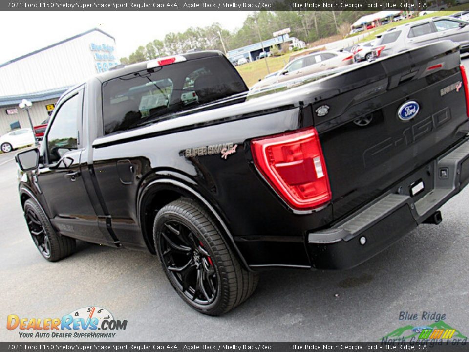 2021 Ford F150 Shelby Super Snake Sport Regular Cab 4x4 Agate Black / Shelby Black/Red Photo #30