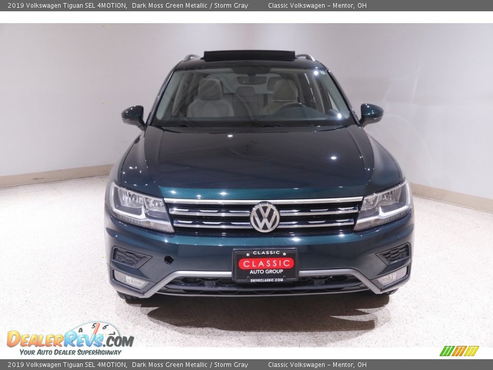 2019 Volkswagen Tiguan SEL 4MOTION Dark Moss Green Metallic / Storm Gray Photo #2