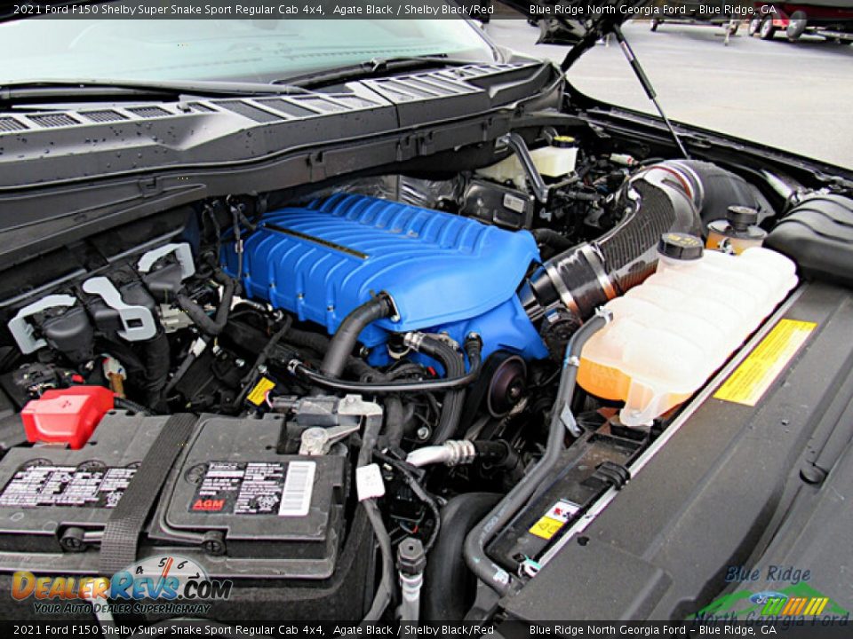 2021 Ford F150 Shelby Super Snake Sport Regular Cab 4x4 5.0 Liter Shelby Supercharged DOHC 32-Valve Ti-VCT E85 V8 Engine Photo #33