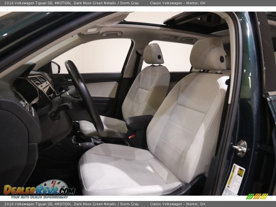 2019 Volkswagen Tiguan SEL 4MOTION Dark Moss Green Metallic / Storm Gray Photo #5