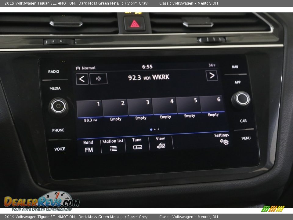 2019 Volkswagen Tiguan SEL 4MOTION Dark Moss Green Metallic / Storm Gray Photo #10