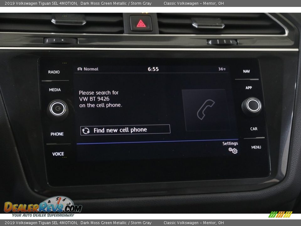 2019 Volkswagen Tiguan SEL 4MOTION Dark Moss Green Metallic / Storm Gray Photo #11