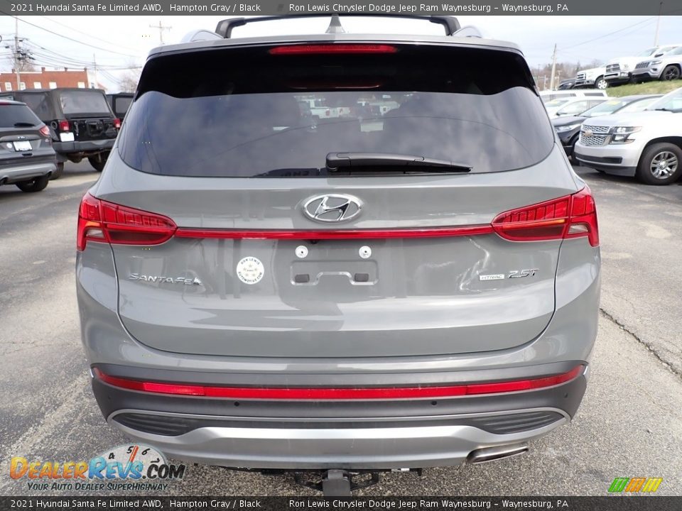 2021 Hyundai Santa Fe Limited AWD Hampton Gray / Black Photo #4