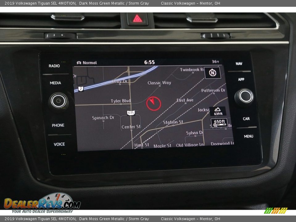 2019 Volkswagen Tiguan SEL 4MOTION Dark Moss Green Metallic / Storm Gray Photo #12