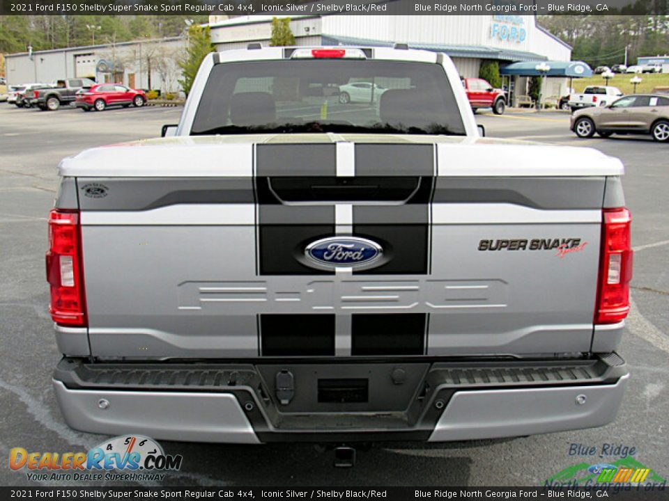 2021 Ford F150 Shelby Super Snake Sport Regular Cab 4x4 Iconic Silver / Shelby Black/Red Photo #5