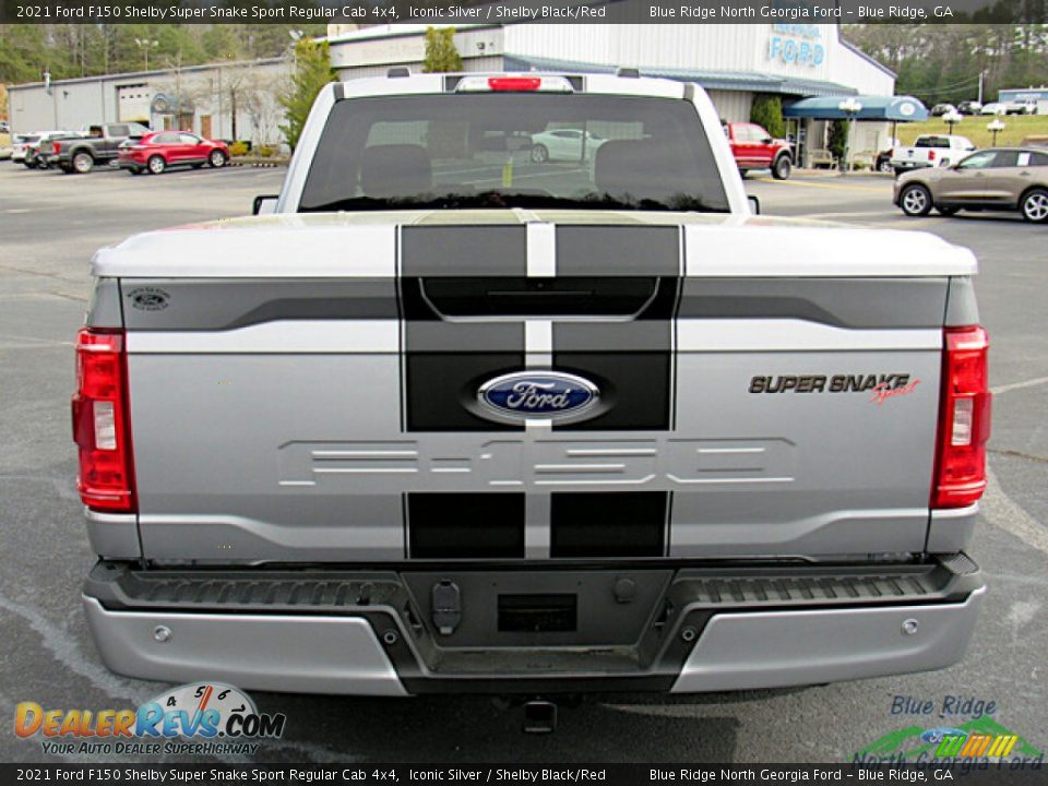 2021 Ford F150 Shelby Super Snake Sport Regular Cab 4x4 Iconic Silver / Shelby Black/Red Photo #5