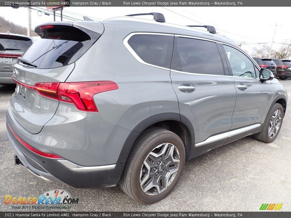 2021 Hyundai Santa Fe Limited AWD Hampton Gray / Black Photo #6