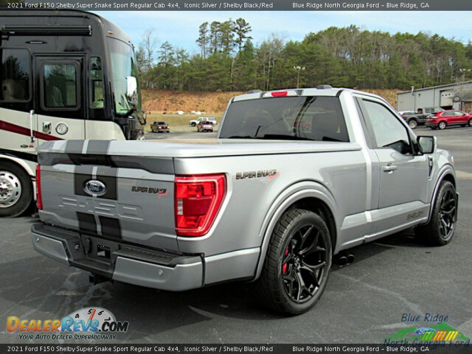 2021 Ford F150 Shelby Super Snake Sport Regular Cab 4x4 Iconic Silver / Shelby Black/Red Photo #6