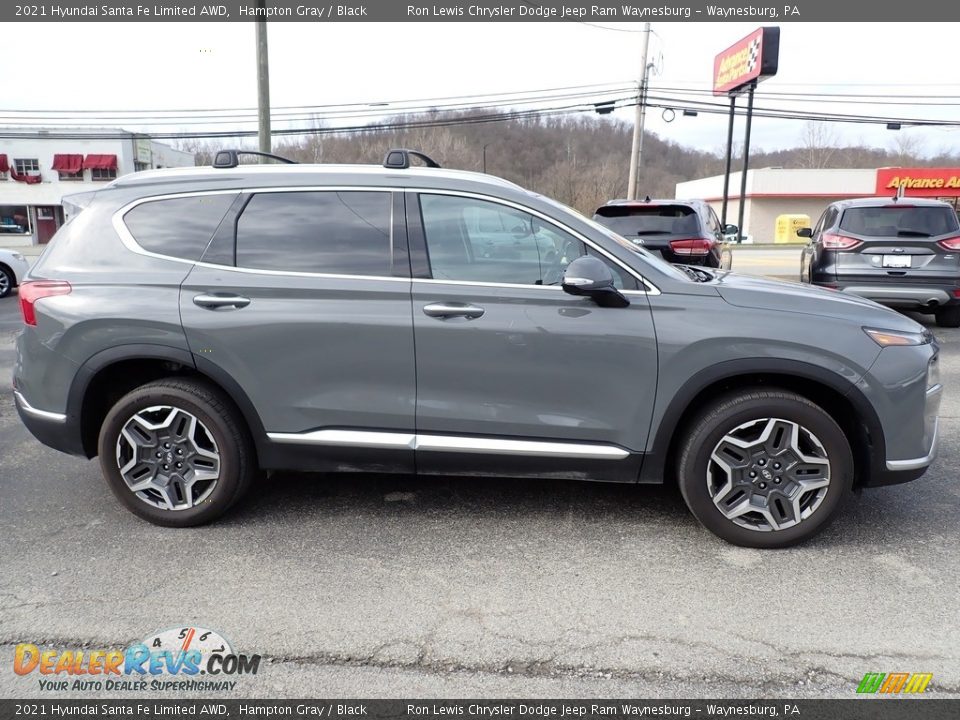 2021 Hyundai Santa Fe Limited AWD Hampton Gray / Black Photo #7