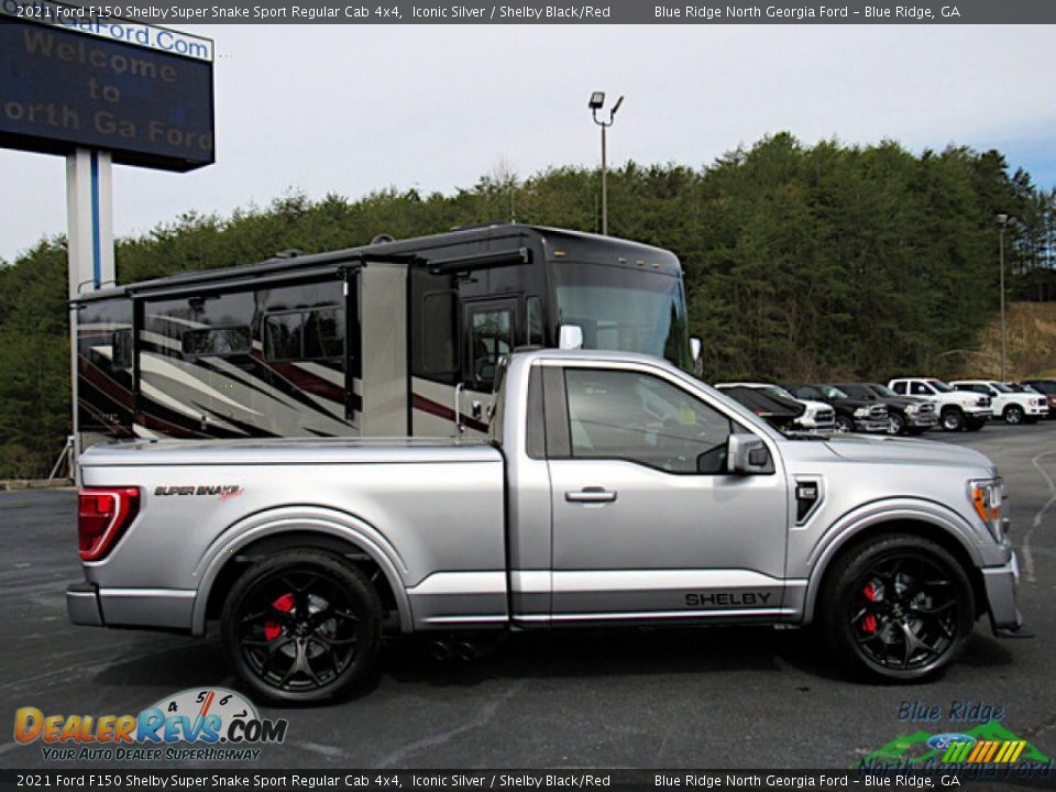 2021 Ford F150 Shelby Super Snake Sport Regular Cab 4x4 Iconic Silver / Shelby Black/Red Photo #7
