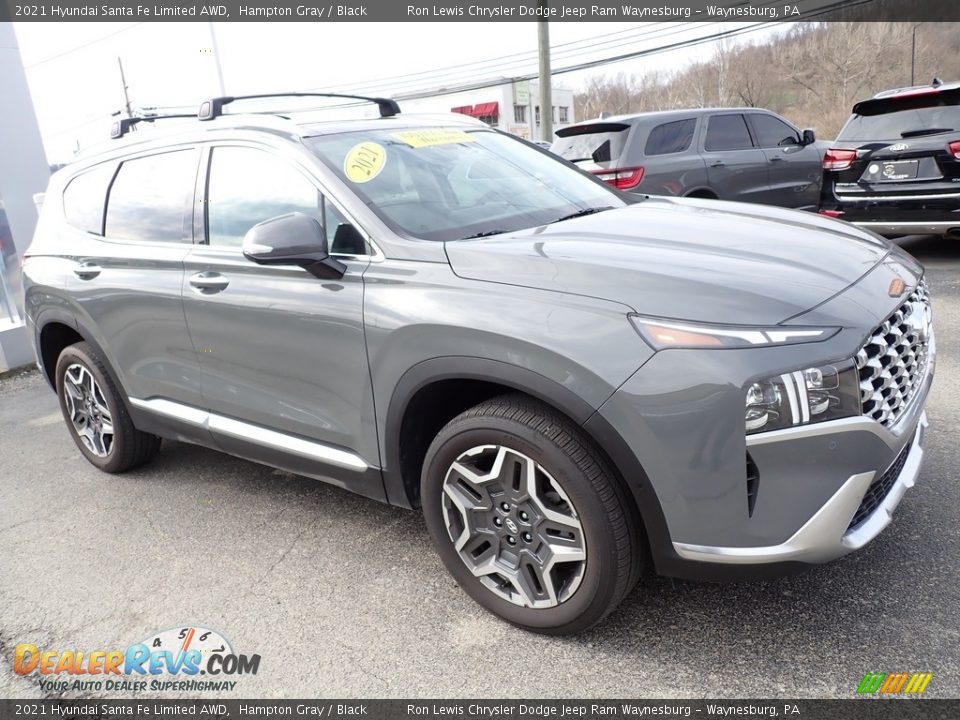 2021 Hyundai Santa Fe Limited AWD Hampton Gray / Black Photo #8