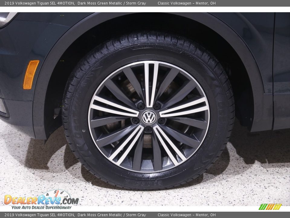 2019 Volkswagen Tiguan SEL 4MOTION Dark Moss Green Metallic / Storm Gray Photo #19