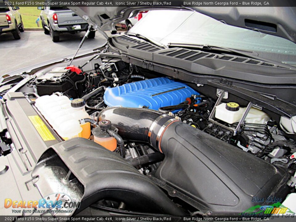 2021 Ford F150 Shelby Super Snake Sport Regular Cab 4x4 5.0 Liter Shelby Supercharged DOHC 32-Valve Ti-VCT E85 V8 Engine Photo #12