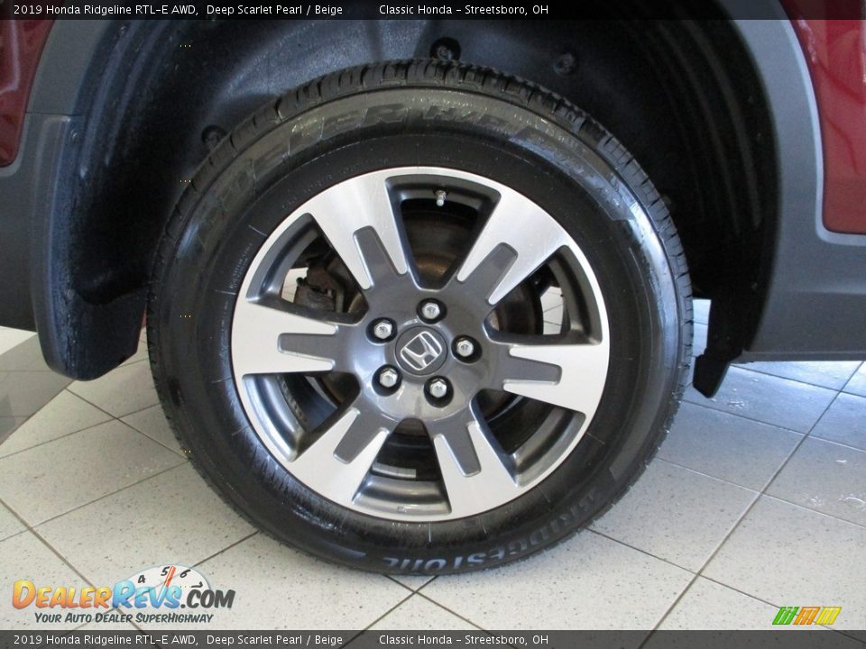 2019 Honda Ridgeline RTL-E AWD Deep Scarlet Pearl / Beige Photo #6