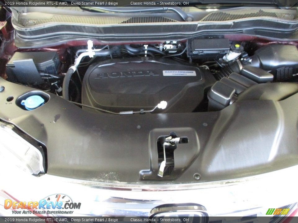 2019 Honda Ridgeline RTL-E AWD Deep Scarlet Pearl / Beige Photo #13