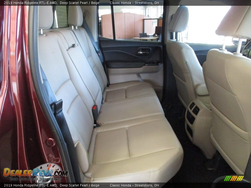 2019 Honda Ridgeline RTL-E AWD Deep Scarlet Pearl / Beige Photo #19