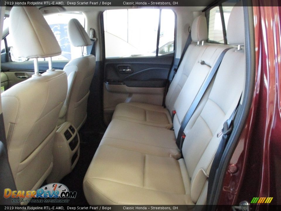 2019 Honda Ridgeline RTL-E AWD Deep Scarlet Pearl / Beige Photo #23