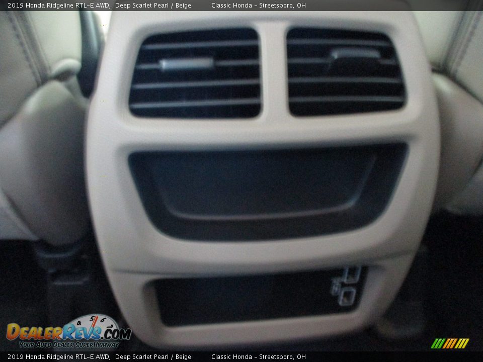 2019 Honda Ridgeline RTL-E AWD Deep Scarlet Pearl / Beige Photo #24