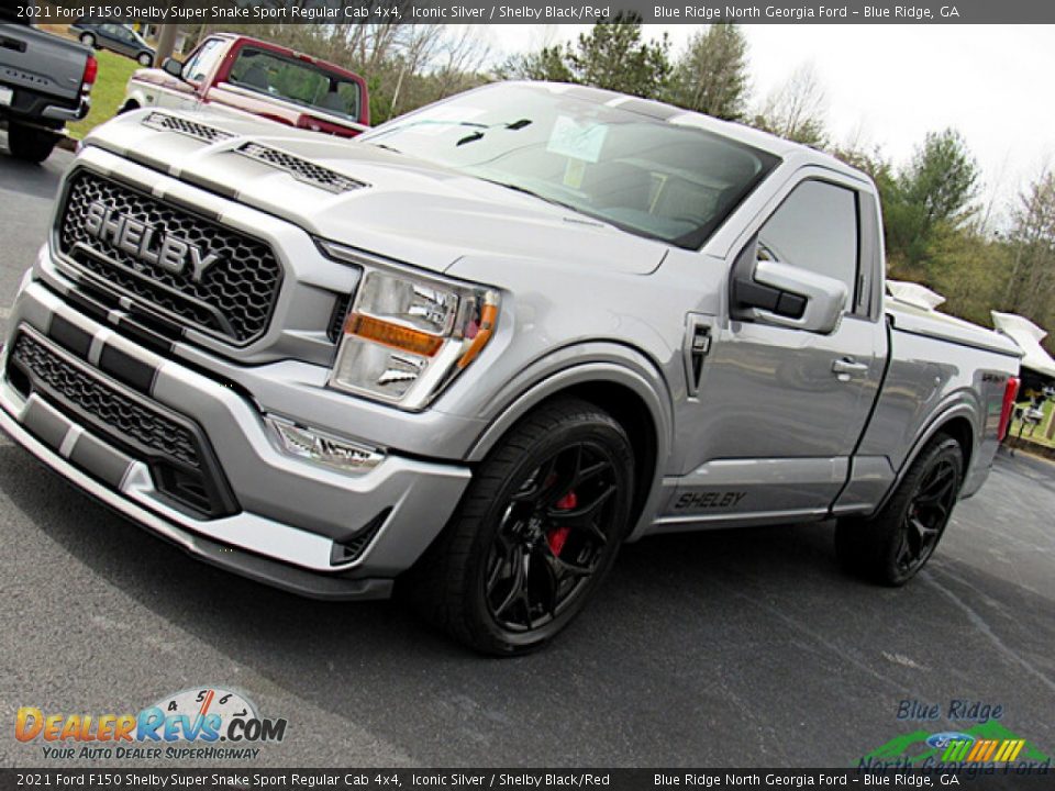 2021 Ford F150 Shelby Super Snake Sport Regular Cab 4x4 Iconic Silver / Shelby Black/Red Photo #36