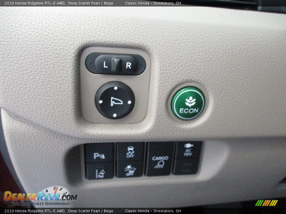 2019 Honda Ridgeline RTL-E AWD Deep Scarlet Pearl / Beige Photo #29