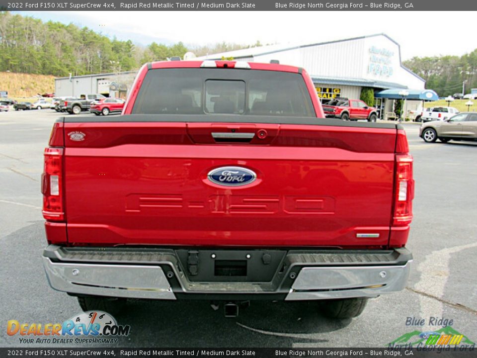 2022 Ford F150 XLT SuperCrew 4x4 Rapid Red Metallic Tinted / Medium Dark Slate Photo #5