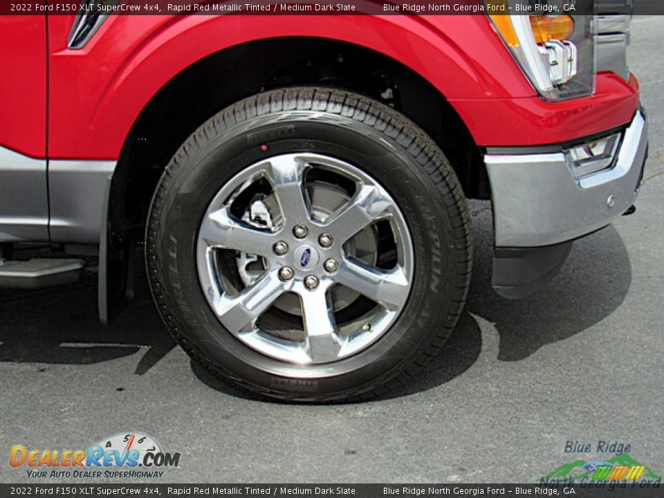 2022 Ford F150 XLT SuperCrew 4x4 Rapid Red Metallic Tinted / Medium Dark Slate Photo #9