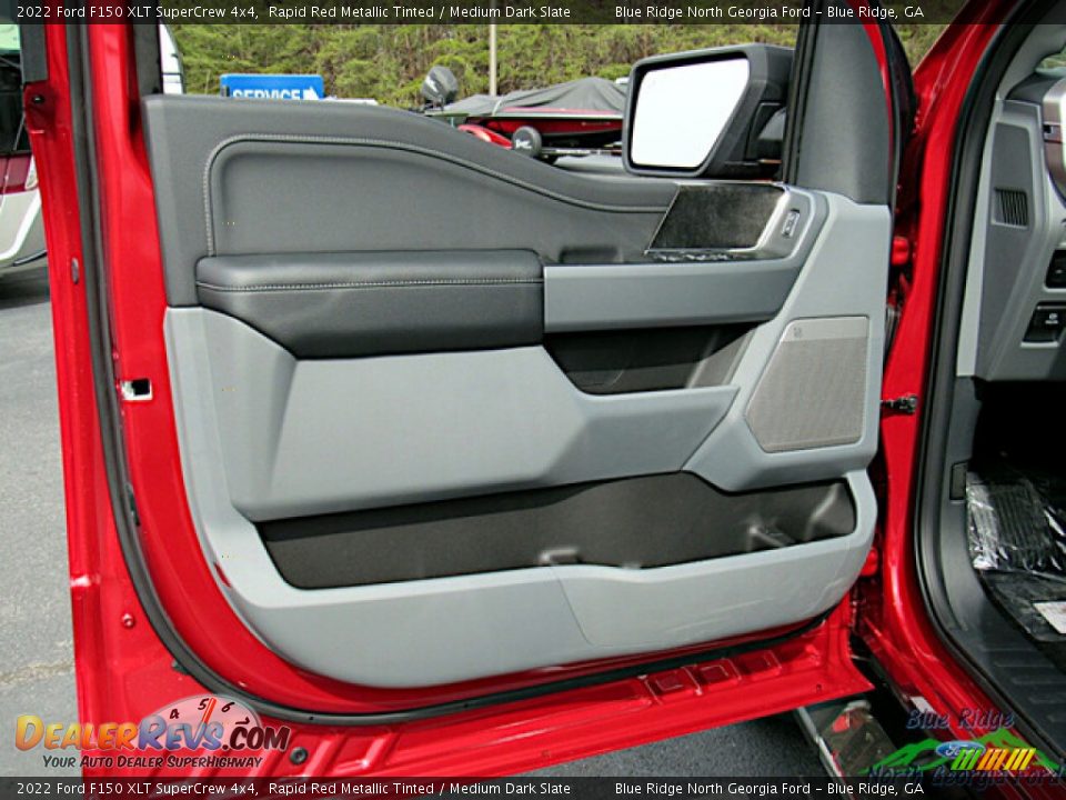 2022 Ford F150 XLT SuperCrew 4x4 Rapid Red Metallic Tinted / Medium Dark Slate Photo #10