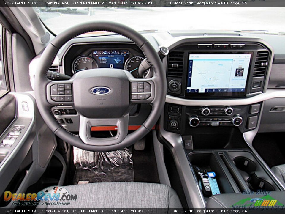 2022 Ford F150 XLT SuperCrew 4x4 Rapid Red Metallic Tinted / Medium Dark Slate Photo #15