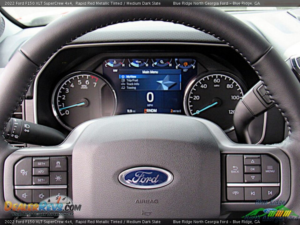 2022 Ford F150 XLT SuperCrew 4x4 Rapid Red Metallic Tinted / Medium Dark Slate Photo #17
