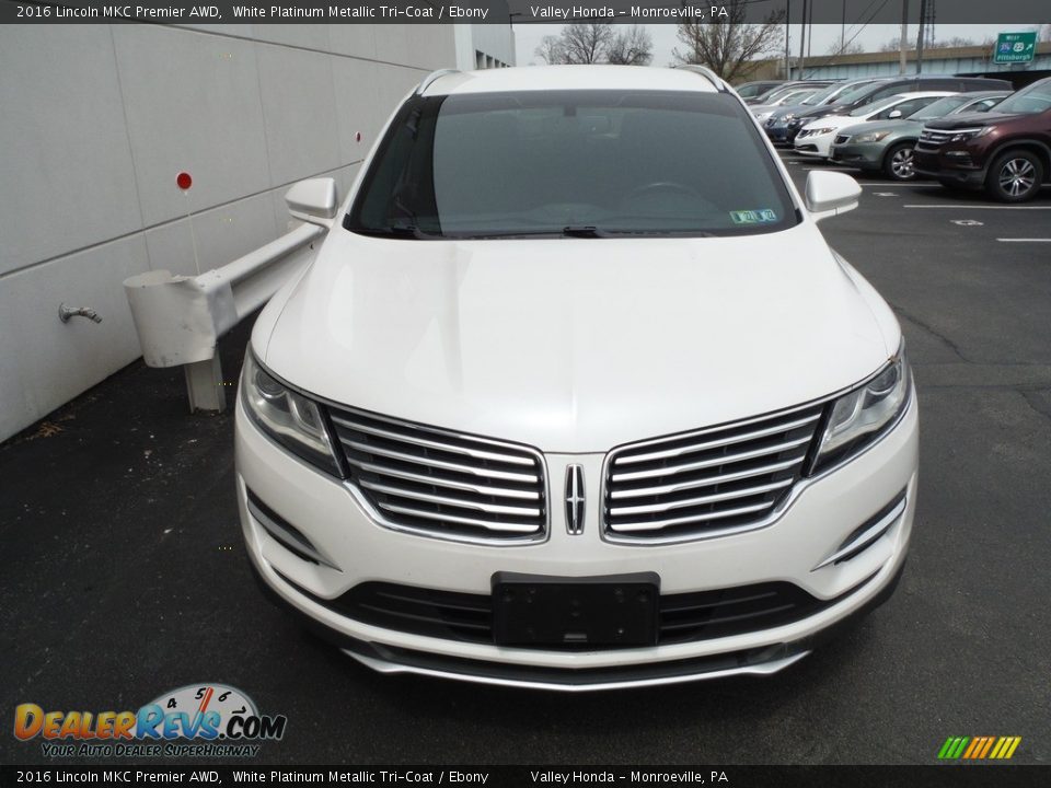 2016 Lincoln MKC Premier AWD White Platinum Metallic Tri-Coat / Ebony Photo #4