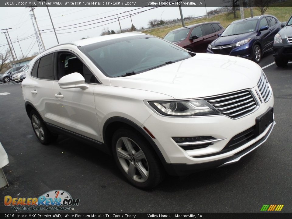 2016 Lincoln MKC Premier AWD White Platinum Metallic Tri-Coat / Ebony Photo #5