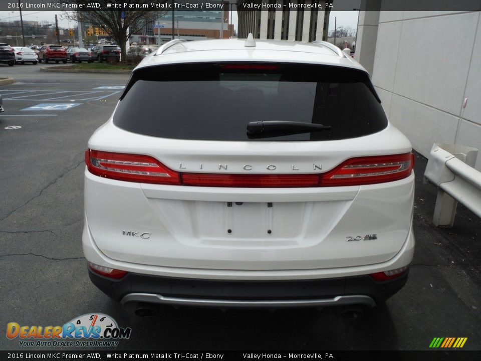 2016 Lincoln MKC Premier AWD White Platinum Metallic Tri-Coat / Ebony Photo #9