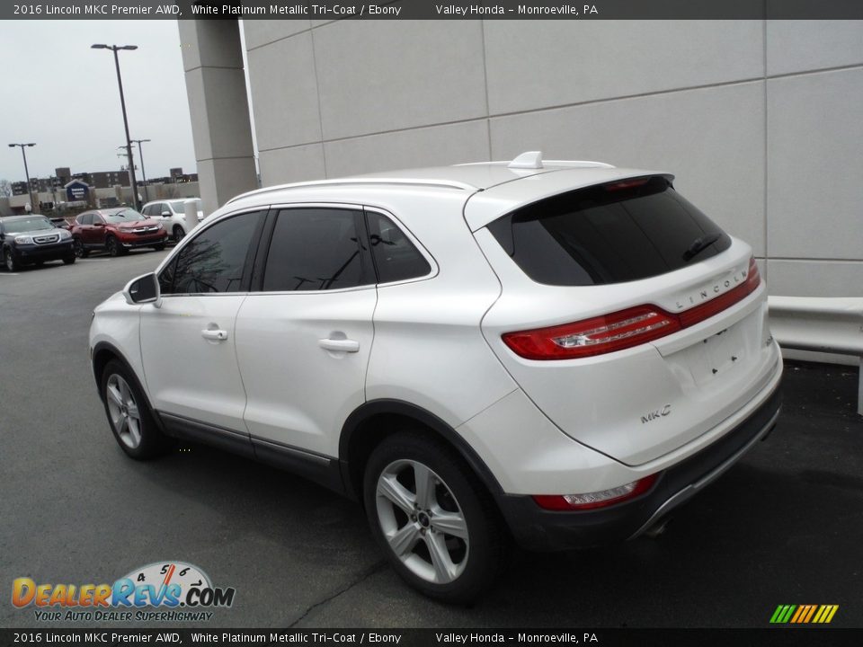 2016 Lincoln MKC Premier AWD White Platinum Metallic Tri-Coat / Ebony Photo #10