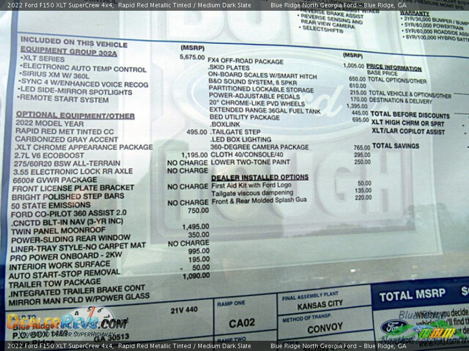 2022 Ford F150 XLT SuperCrew 4x4 Rapid Red Metallic Tinted / Medium Dark Slate Photo #27