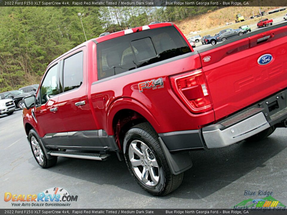 2022 Ford F150 XLT SuperCrew 4x4 Rapid Red Metallic Tinted / Medium Dark Slate Photo #31