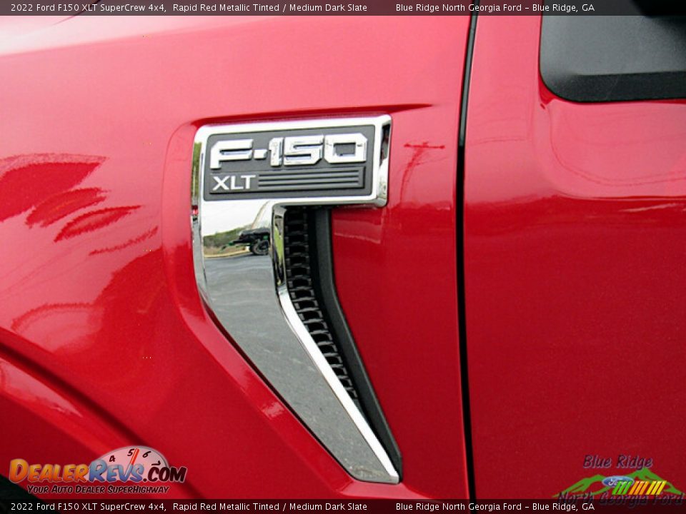2022 Ford F150 XLT SuperCrew 4x4 Rapid Red Metallic Tinted / Medium Dark Slate Photo #32
