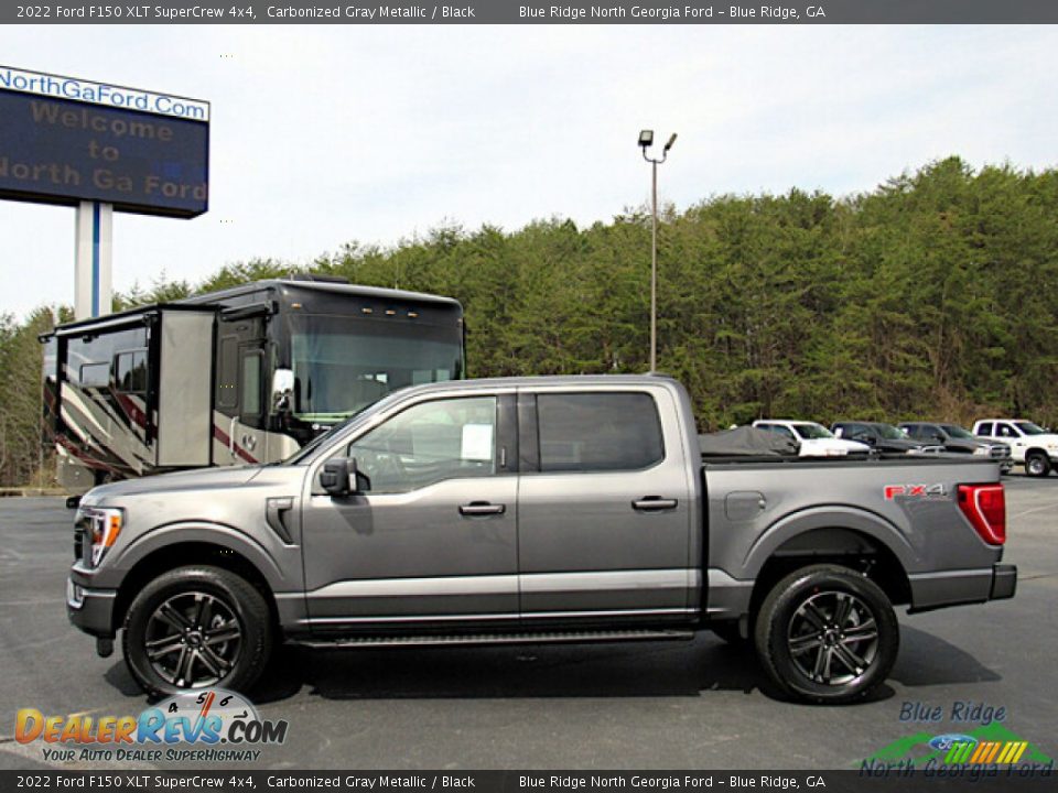 2022 Ford F150 XLT SuperCrew 4x4 Carbonized Gray Metallic / Black Photo #2