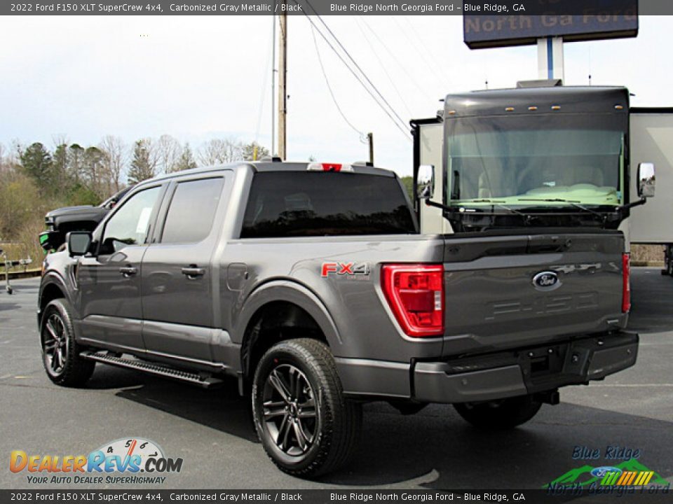 2022 Ford F150 XLT SuperCrew 4x4 Carbonized Gray Metallic / Black Photo #3