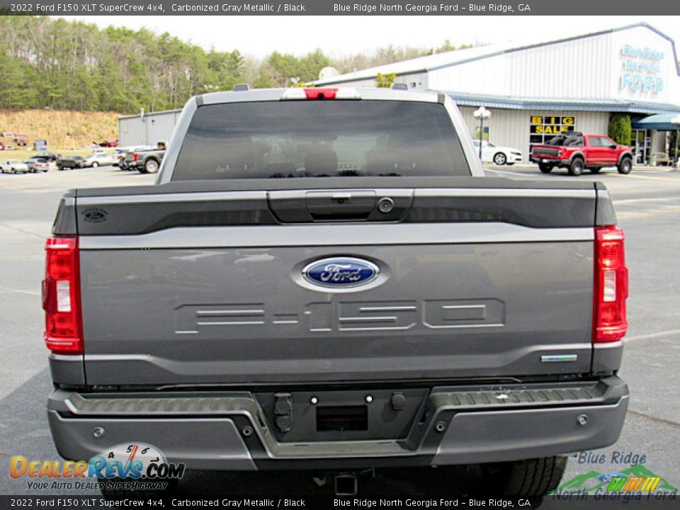 2022 Ford F150 XLT SuperCrew 4x4 Carbonized Gray Metallic / Black Photo #5