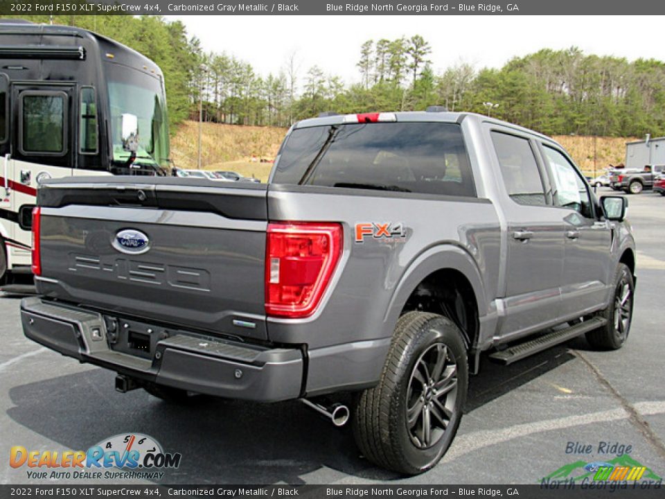 2022 Ford F150 XLT SuperCrew 4x4 Carbonized Gray Metallic / Black Photo #6