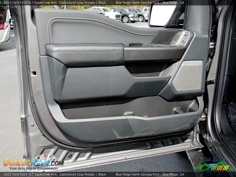 2022 Ford F150 XLT SuperCrew 4x4 Carbonized Gray Metallic / Black Photo #10