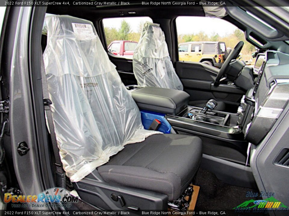 2022 Ford F150 XLT SuperCrew 4x4 Carbonized Gray Metallic / Black Photo #12