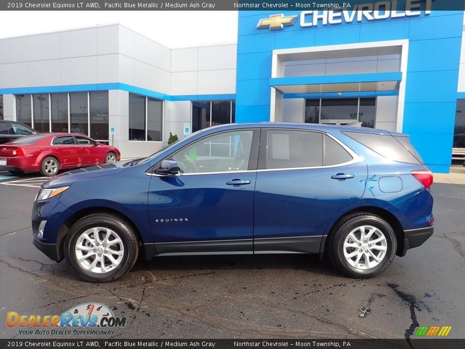 2019 Chevrolet Equinox LT AWD Pacific Blue Metallic / Medium Ash Gray Photo #3