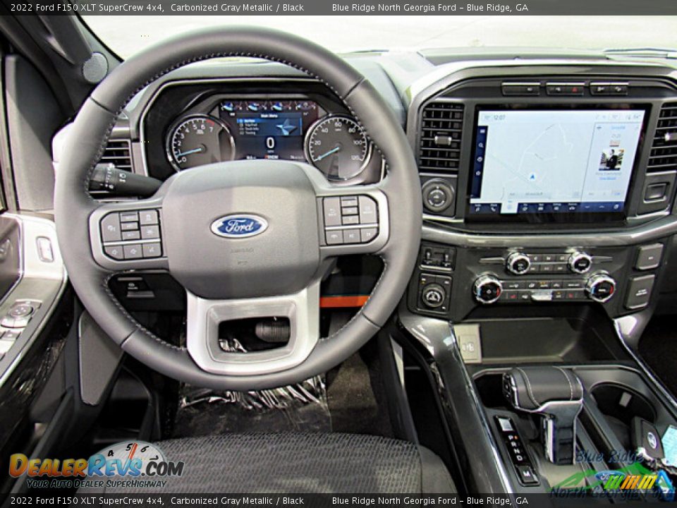 2022 Ford F150 XLT SuperCrew 4x4 Carbonized Gray Metallic / Black Photo #15