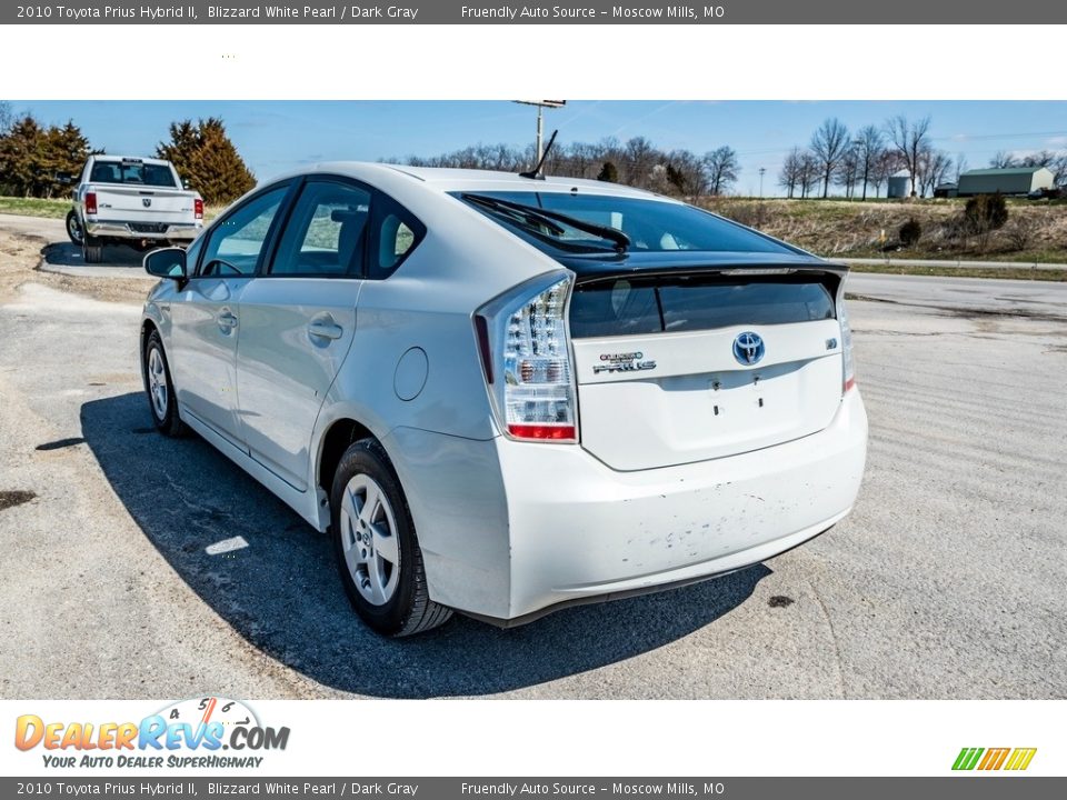 2010 Toyota Prius Hybrid II Blizzard White Pearl / Dark Gray Photo #6