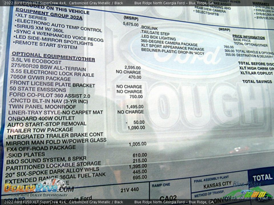 2022 Ford F150 XLT SuperCrew 4x4 Carbonized Gray Metallic / Black Photo #26