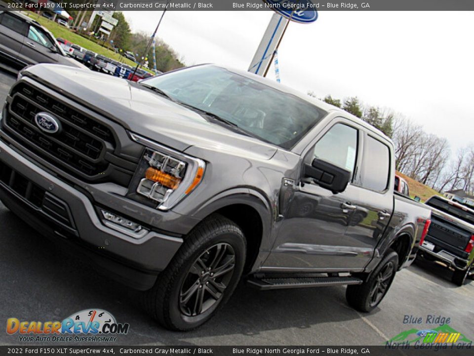 2022 Ford F150 XLT SuperCrew 4x4 Carbonized Gray Metallic / Black Photo #27