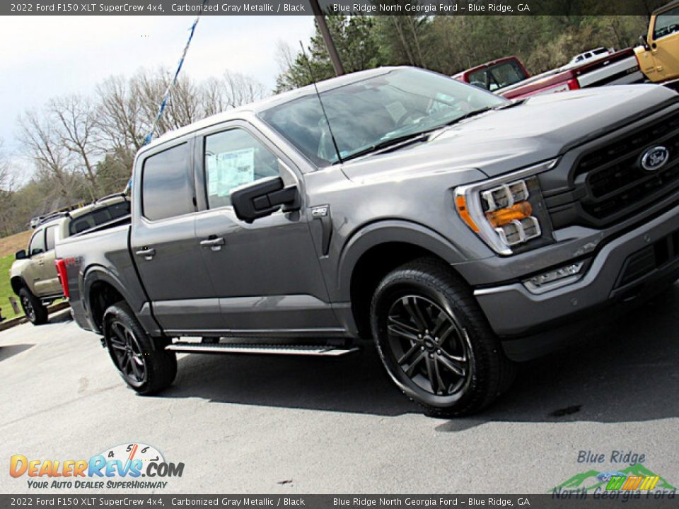 2022 Ford F150 XLT SuperCrew 4x4 Carbonized Gray Metallic / Black Photo #28