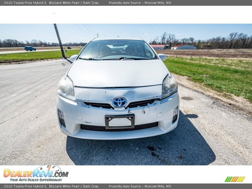 2010 Toyota Prius Hybrid II Blizzard White Pearl / Dark Gray Photo #9