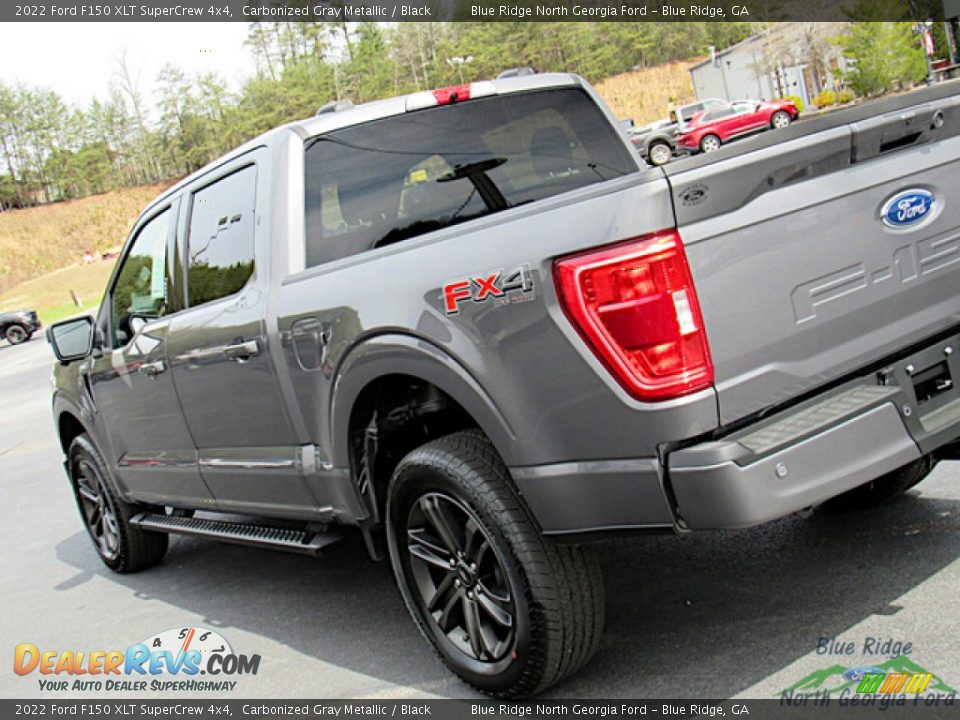 2022 Ford F150 XLT SuperCrew 4x4 Carbonized Gray Metallic / Black Photo #30